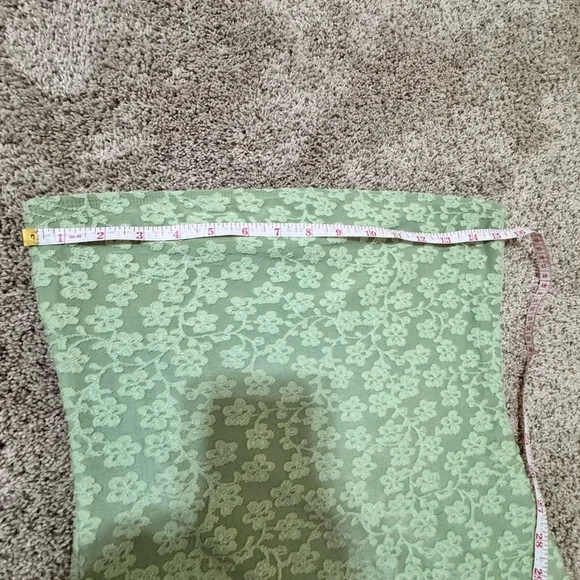 Zesica Cottagecore Mint Lace Strapless Midi Dress Size S Romantic Spring - Picture 6 of 9